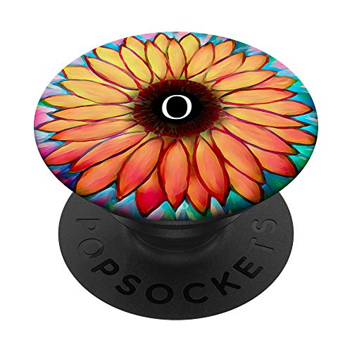 Soporte para teléfono móvil, diseño de Monogram con letra O PopSockets PopGrip Intercambiable