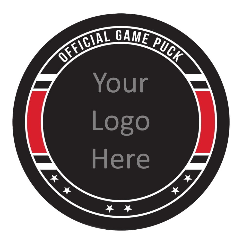 TigerTail Sports Personalized Team Logo Hockey Pucks