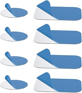 [8 Pack] TIQUS Magnetic Car Mount Holder Metal Plate, 4 Round + 4 Rectangle Universal Replacement Mount Metal Plate Kit with Adhesive for Magnetic Car Mount Cell Phone Holder