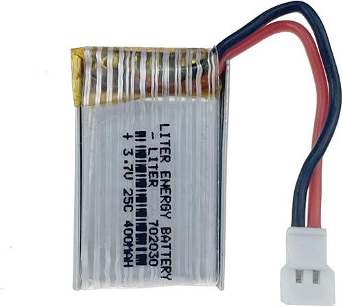 3.7V 400mAh 702030 Li Batería de litio para alta ampliación 25C Drone Batería para Syma X11 X11C WLToys V911S A120 Hubsan X4 H107L