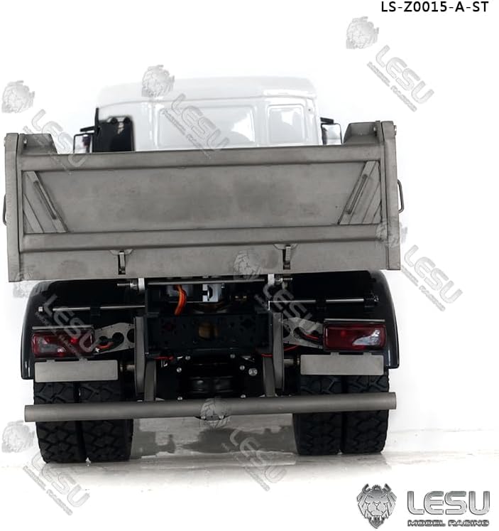 LESU 1/14 Metal 4 * 4 Chassiswheelfun Dumper Truck A Model Light Sound Motor Esc Hobby Grade Model for Ages 14+