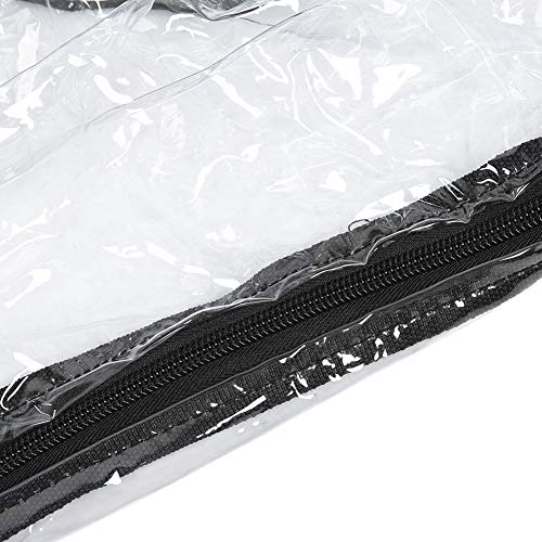 Carrinho de golfe para 2 passageiros, à prova d'água, portátil, transparente, transparente, capa de