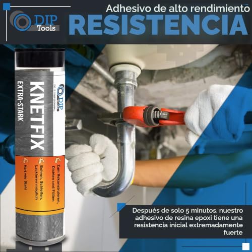 Miniatura 7 de Dip-Tools - Masilla Adhesiva Epoxi De 2 Componentes, Impermeable, De Alto Rendimiento Para Interiores Y Exteriores 1x56g