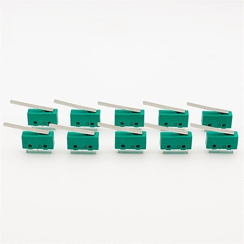 Miniatura 2 de 10PCS 3 pins Micro Touch Switches NO+NC 3a5a 125VAC 250VAC Mini Limit Switch Micro Switch Microswitches with 29mm Long Lever