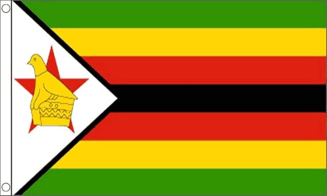FlagSuperstore Zimbabwe Flag 5 x 3 FT - 100% Polyester With Eyelets