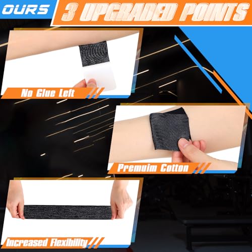 Image of 20 Count Kinesiology Tape for Shoulder Pain Relief Pre Cut Sports Waterproof Breathable Enhance Elastic Kinesiology Athletic Tape for Shoulder Support and Muscle Baseball Sports (Colorful)