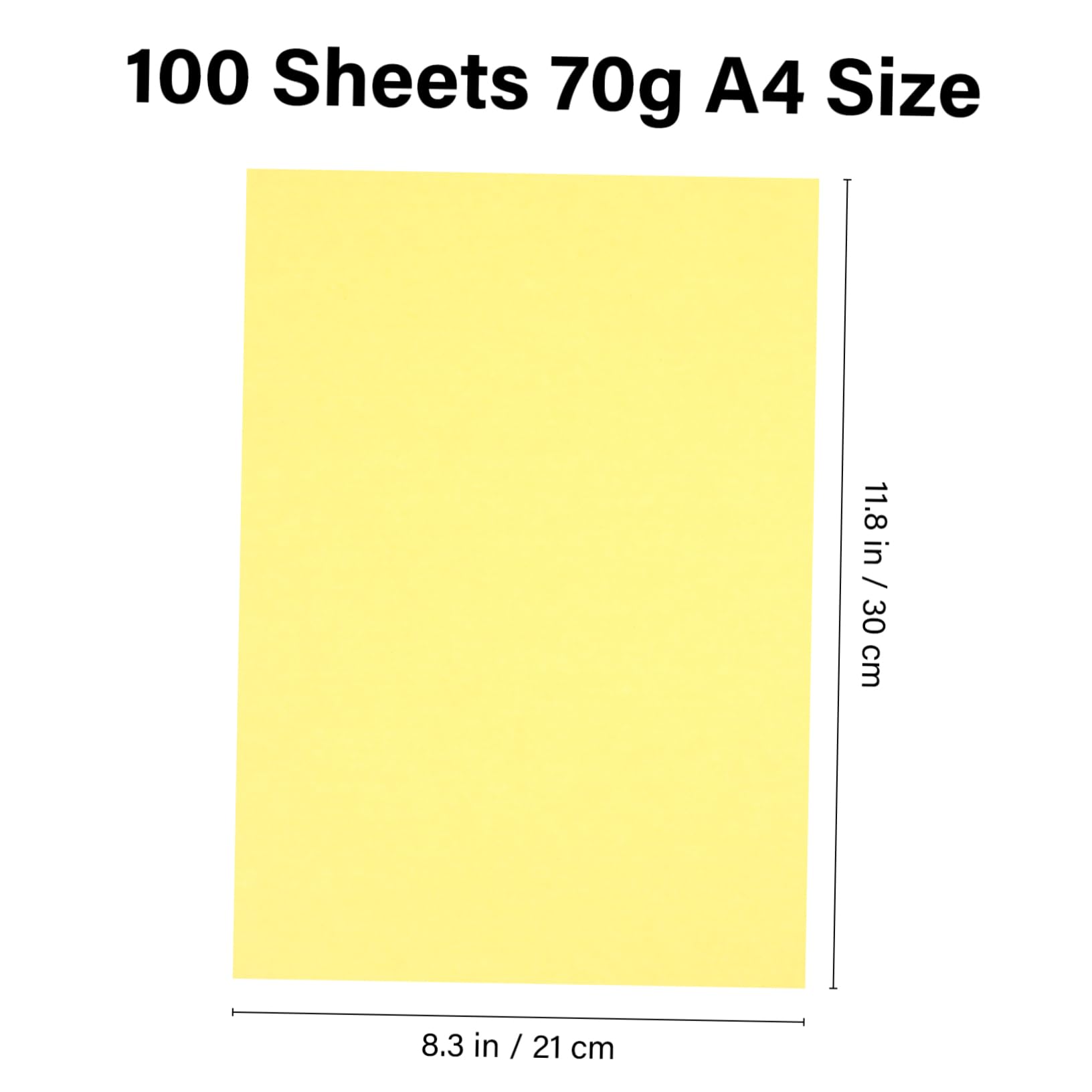 Light Yellow Paper A4 , Printer Paper, Multipurpose, Paper 8.27x11.69 Inch  White, White... Yellow Copy Paper