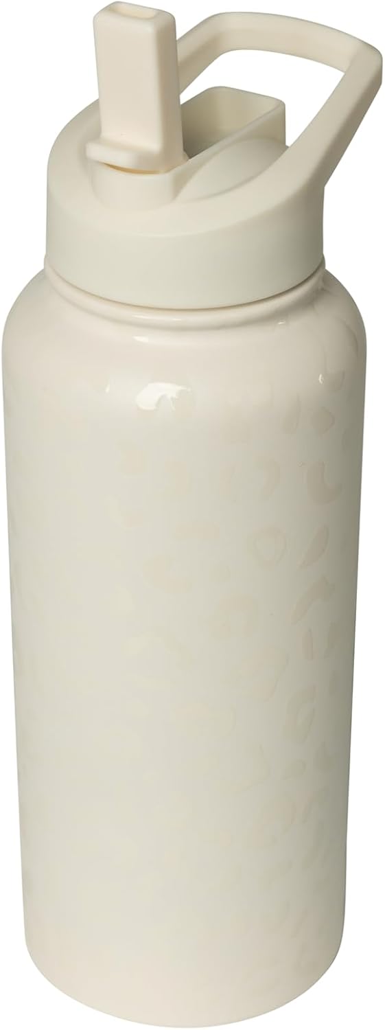 St. Kitts 32 oz Stainless Steel Water Bottle with Straw Lid|Double Wall Vacuum Insulated - Image 3