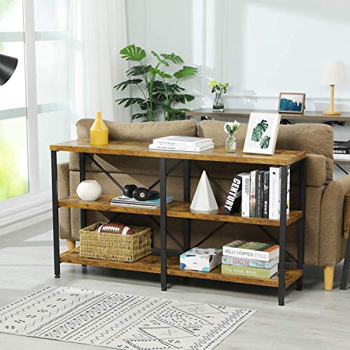 QEEIG Farmhouse Console Table 55" Extra Long Sofa Tables for Entryway