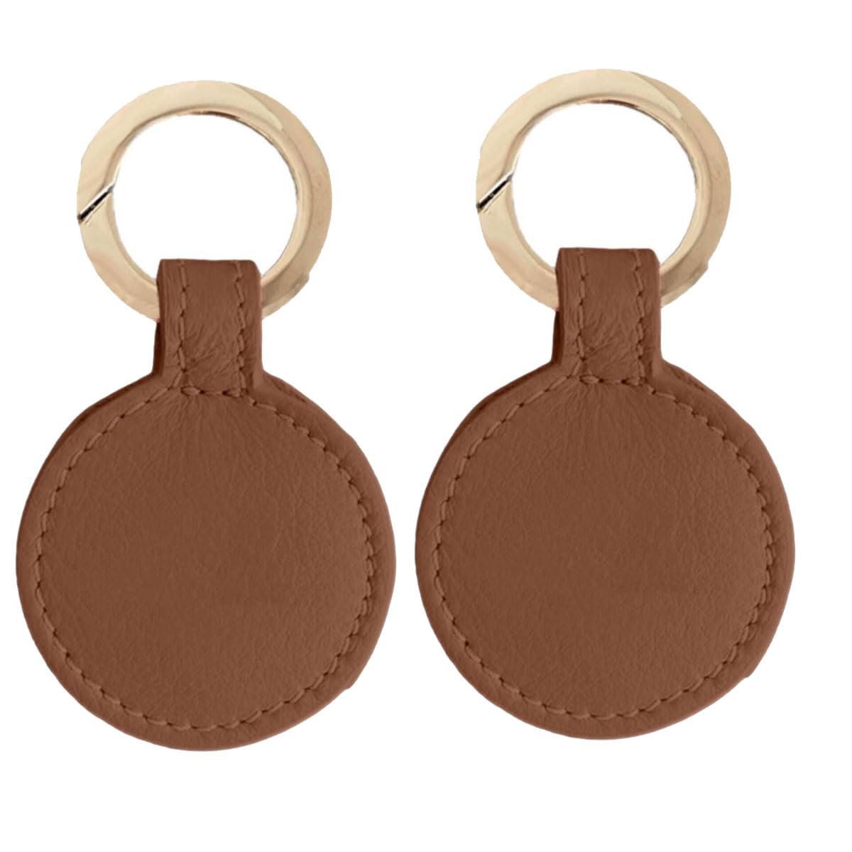 LEANNHO 2pcs Magnetic Hat Clip Travel Hat Bag Clips Hat Holder for Luggage Accessories (Brown)