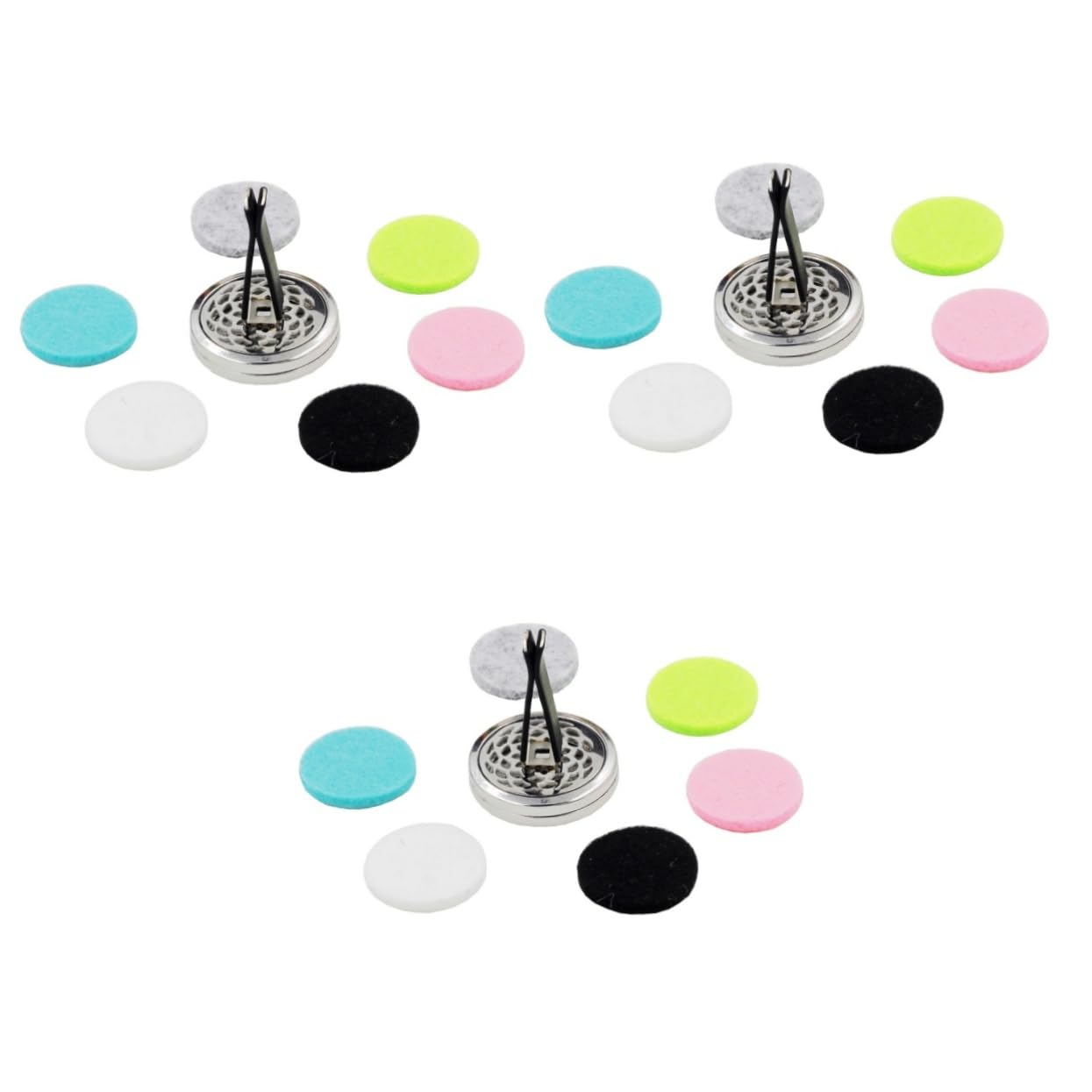 ibasenice 3 Set Di Clip Per Diffusore Di Profumo Per Auto Clip Per Sfiato Morsetto Per Aria Per Auto Lega Robusta Ed Elegante Per Ufficio Casa 10 Pezzi*3