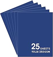 Vista 7 de 25 hojas de papel de cartulina roja, cartulina de 8.5 x 11 pulgadas para Cricut, papel de construcción grueso para hacer tarjetas, álbumes