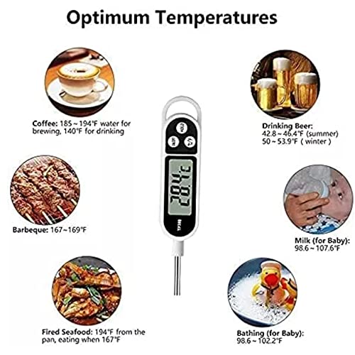 Digital Meat Thermometer - Instant Read Cooking Probe for BBQ - Image 6