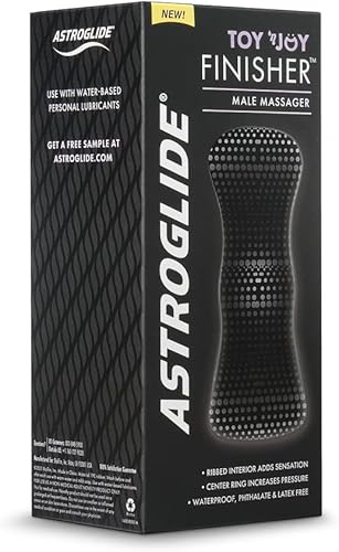 Miniatura 6 de Astroglide Toy 'N Joy Finisher™, Masturbador masculino y Stroker | Juguete sexual masculino de doble entrada | Sin ftalatos y látex