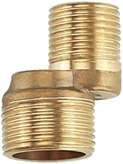 2 conectores excéntricos de latón curvo para ducha, conector en S G1/2 a G3/4, adaptador ajustable de 140 mm a 160 mm, para reparación de instalación de grifos de baño