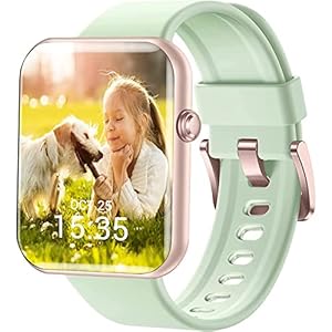 Pautios Smart Watch, Swimming Waterproof Fitness Tracker with Heart Rate, SpO2 and Sleep Monitor, 44mm Fitness Watch for Women Men, Step Counter, Smartwatch Compatible with iOS Android Phones