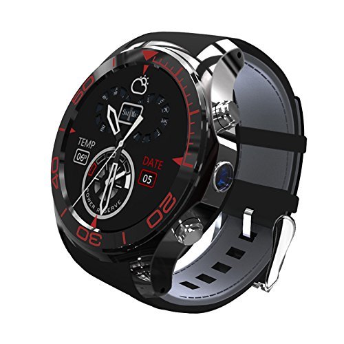 S1 Smart Watch SIM Card Bluetooth Smart Watches App Sync Phone Smartwatch Sport Pedometer WristWatch Smart Watch For Android IOS Smartphone … (black)