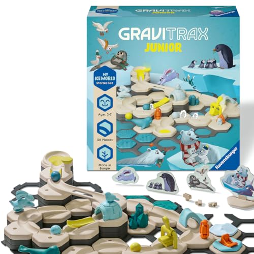 Ravensburger GraviTrax Junior Starter Set L Ice - Marble Run, STEM and Construction Toys for Kids Age 3 Years Up - Kids Gifts