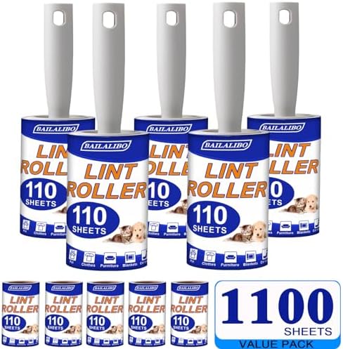 Lint Roller, 1100 Sheets...