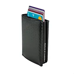 Carteira Masculina Proteção RFID Porta Cartões Slim do Futuro CNH Notas ML03 Exclusivo