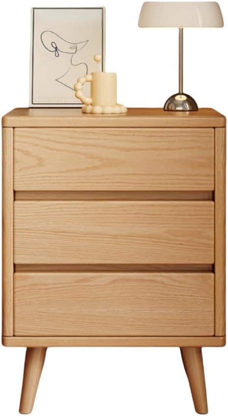 Vifxucyエコロジカルな無垢材のベッドサイドテーブル、サイドキャビネット、ベッドサイドテーブル、ベッドサイドキャビネット、木製、
