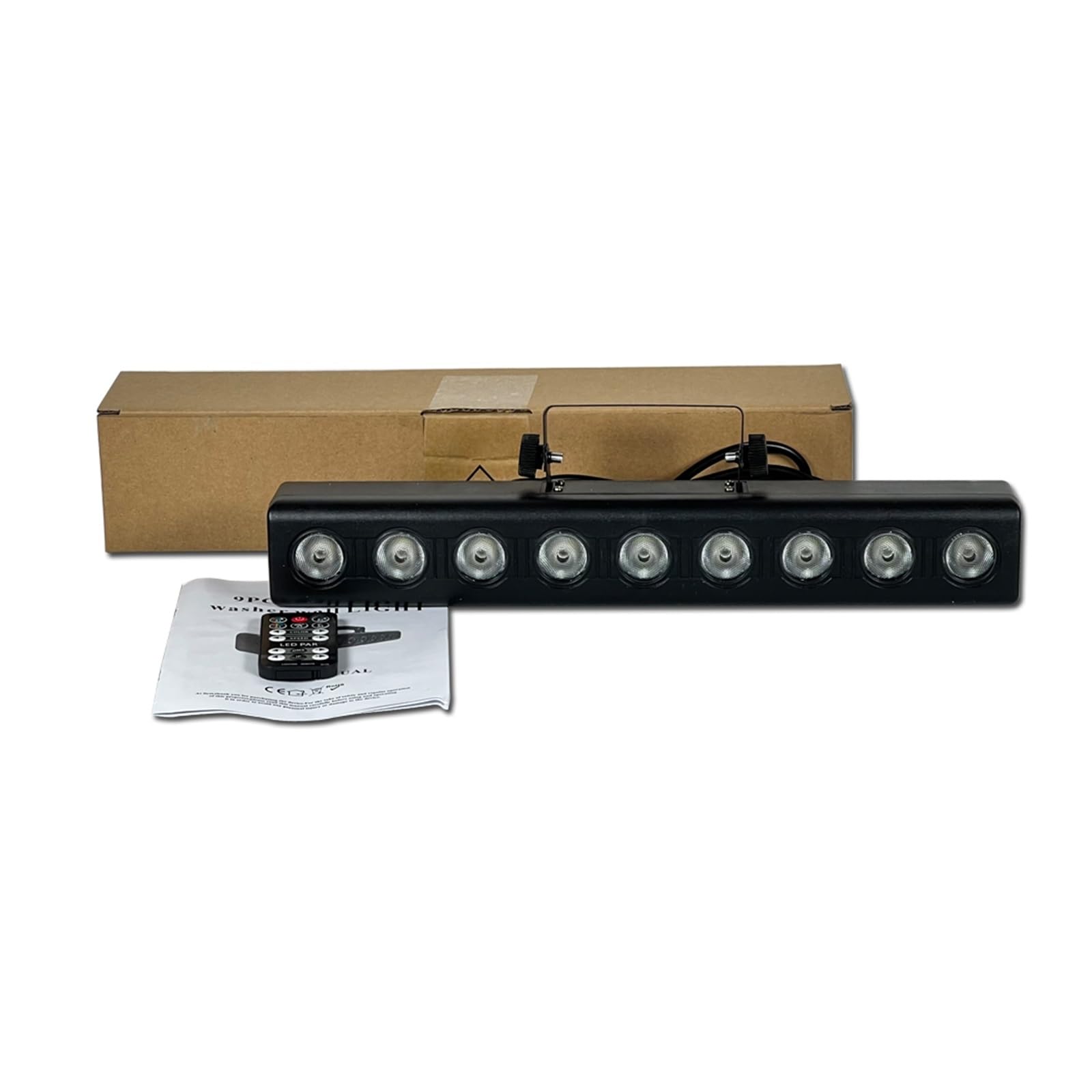 2 PCS Remote 9 * 4w RGBW 4in1 Lange Streifen LED Wall Washer Bühne Färben Lichter DJ Bar Strobe licht Für Partys und Clubs