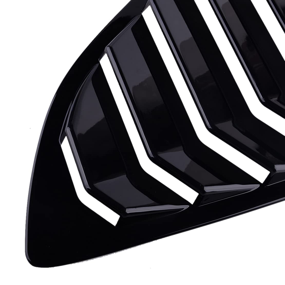 ABS 2 Pièces/Ensemble Noir Brillant Fenêtre D'aération Latérale Quart De Persienne Garniture Couverture Adaptée for CRV CR-V 2017 2018 2019 2020 Kits de décalcomanies