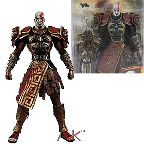 POP God of War Kratos Medusa Armure Open Mouth Version Mobile Boxed Artisanale, Modèle Figurine Toy Décoration De Bureau, Collection PVC Artisanat Décoration Cadeau Hauteur Hauteur Environ 20 Cm