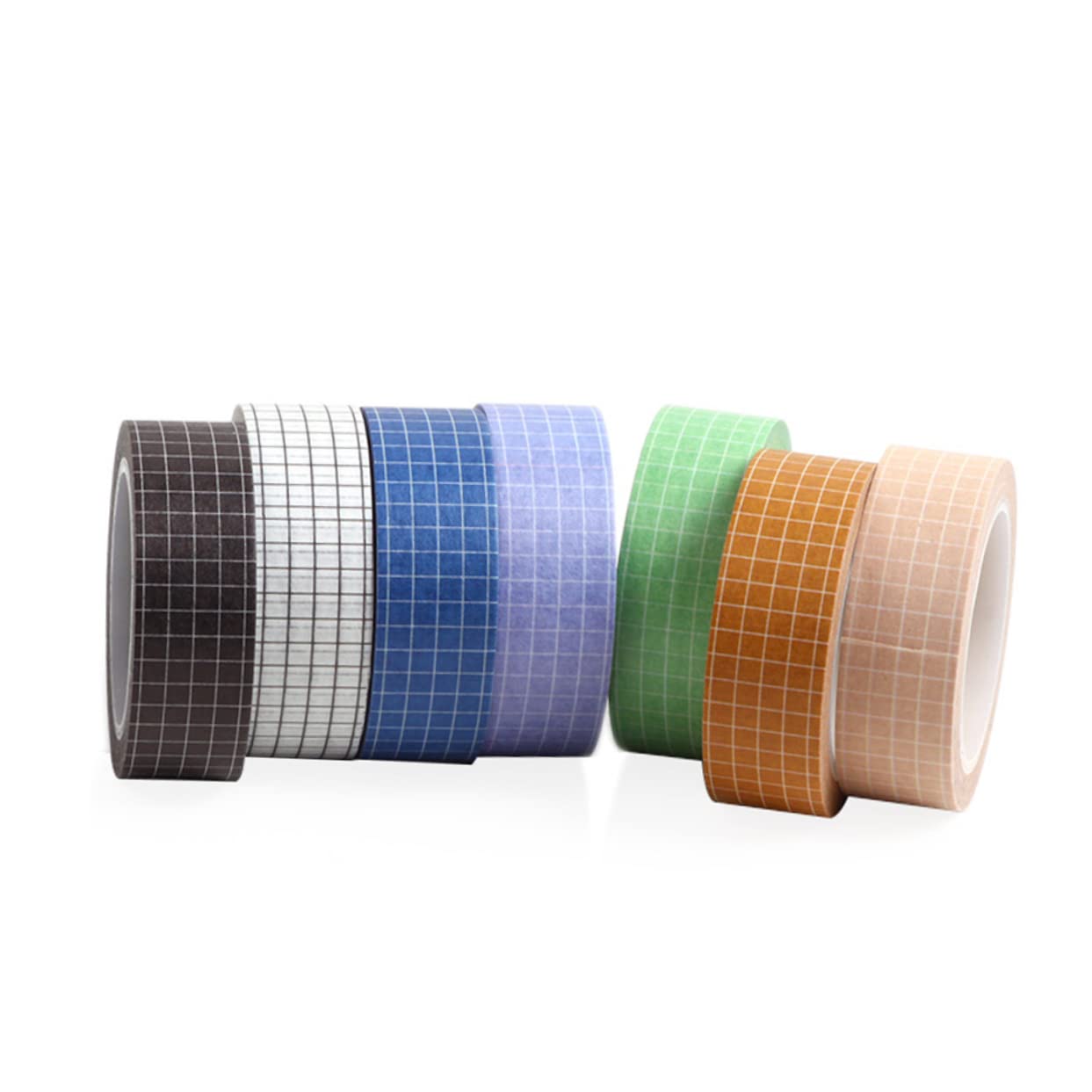 SEWACC 51stücke Teiliges Washi Tape Bunten Farben Und Mustern Dekoratives Klebeband Für Scrapbooking Journaling Und -projekte Gemustert Einfarbig Hochwertige Langlebige Materialien Für