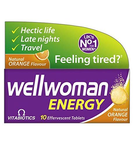 Vitabiotics Wellwoman Energy - 10 Orange Flavour Effervescent Tablets - 2 Pack