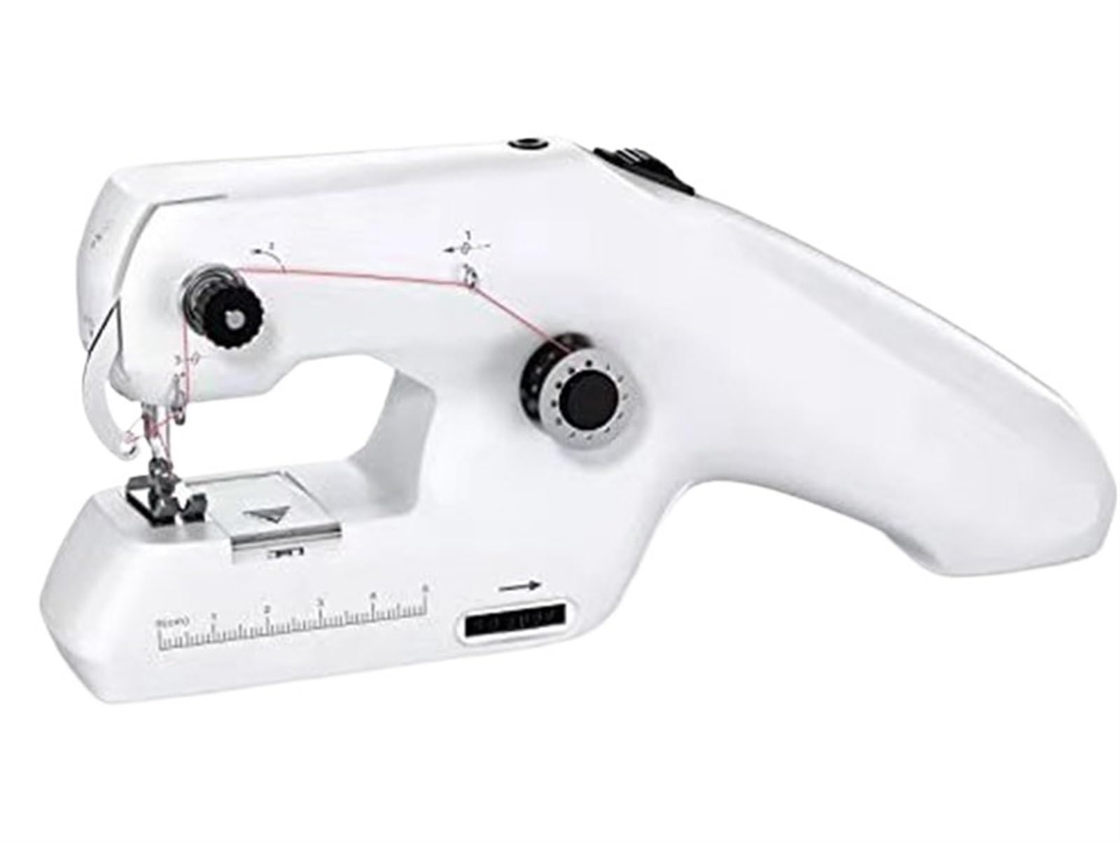 Sewing Machine, Automatic Handheld Sewing Machine, Mini Portable Electric Sewing Machine Cordless Sewing Machine for Adult DIY Home Sewing Tool(Bianco)