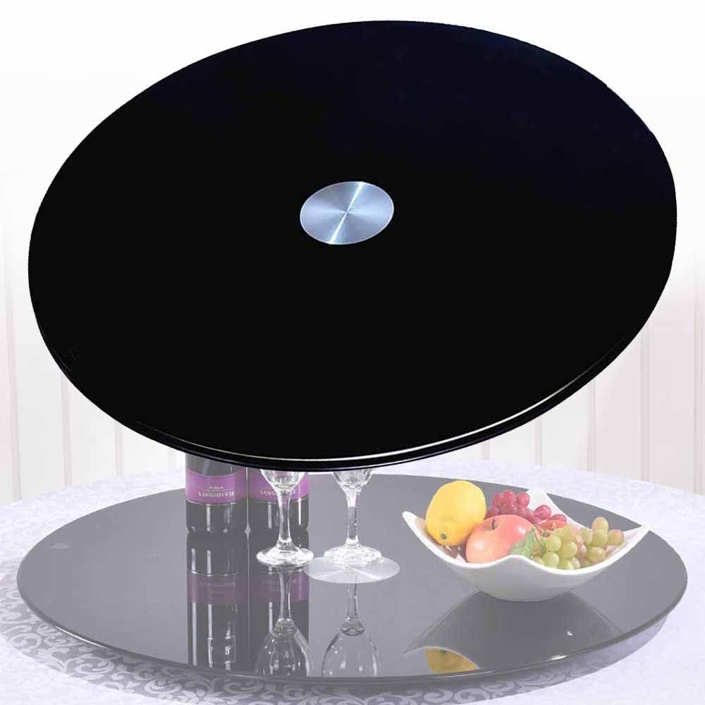 Plateau tournant en verre trempé 360 pour table de repas