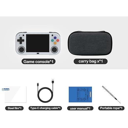 Miniatura 8 de ConsoleXpress XUMINI M Retro Handheld Gaming Console, 2.8-Inch 640 * 480 IPS Screen Cortex-A53 Linux System 128G Portable Rechargeable Arcade Video