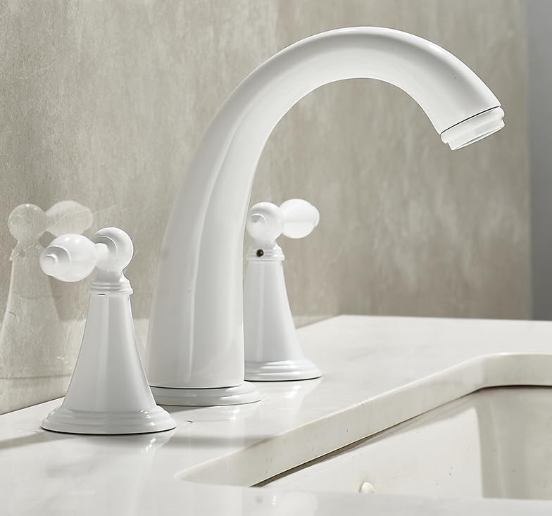 Robinet de bassin double main LWX mitigeur eau chaude froide trois trous