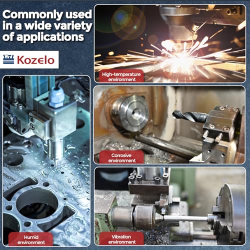 Kozelo 6 Stück Sechskantschrauben mit Innensechskant - [M5-0,8 x 75mm] 304 Edelstahl Vollgewinde Allen Innensechskant Antrieb für Elektromotor 3D-Druck Lüfter Motorenaustausch, Silber