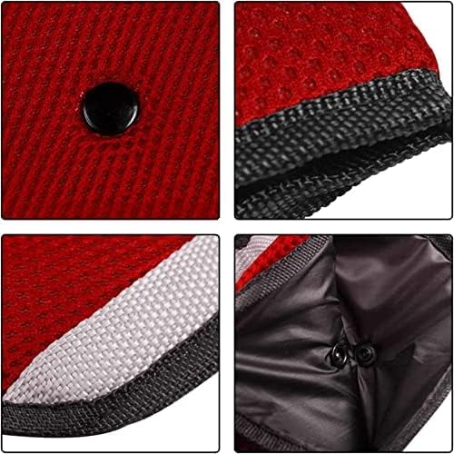 Image of Safe-O-Kid (Pack of 2) Car Safety Seat Belt Holder - Secure Seat Belt Keeper for Car Seat, Prevents Strap Twisting, Protects Neck, and Safeguards Kids from Car Belt Discomfort, Red