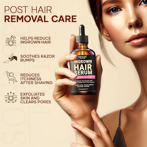 Ingrown Hair Serum - Powerful Razor Bump Solution for Bikini Area, Face & Brazilian Wax - Ingrown Hair Oil that Soothes, Exfoliates & Nourishes - 2 fl oz - Image 6