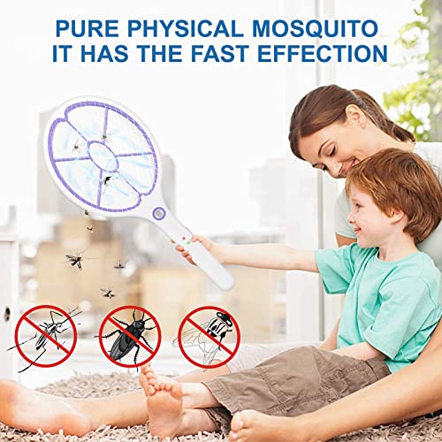 Hodiax Swing N Zap! 4500V Usb Rechargeable Handheld Large Electric Fly Swatter, Mosquito, Wasp Killer Racket, Bug Zapper With Usb Charging Cable For Indoor And Outdoor, Purple(2 Pack) #TOP5