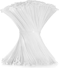 Cable Ties 1000 Pack, 12inch White Zip Ties, 300 x 3.6mm Nylon Tie Wraps Tensile Strength 40lbs with UV Resistant, Plastic Ties Self Locking Large Heavy Duty Cable Wrap for Tidy Wires Garden Workshop