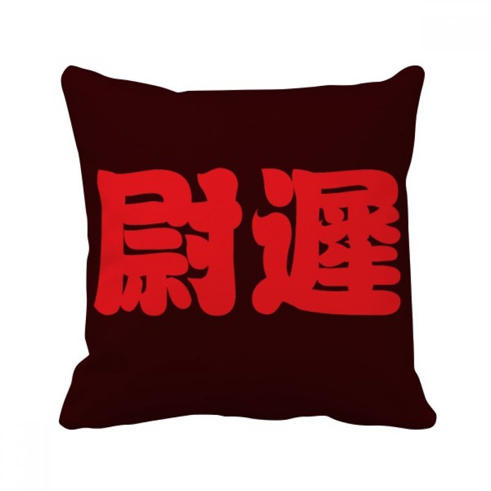 Coussin Chinois Yuchi Carré 40x40 cm Oreiller Décoration Canapé Salon