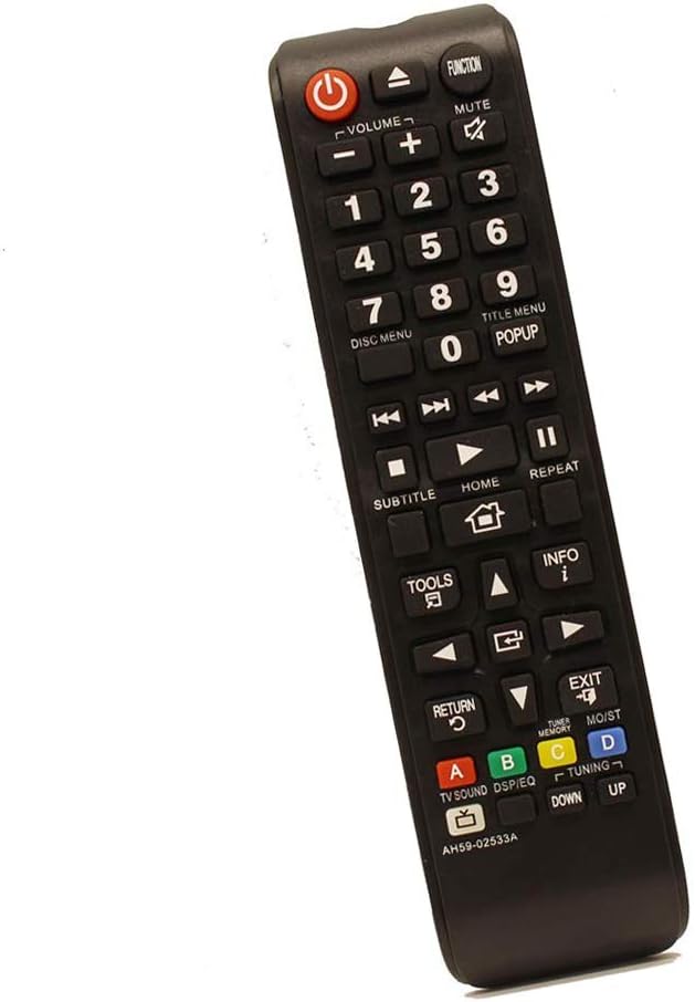 New AH59-02533A Replacement 3D Blu-Ray Disc Home Theater Remote Control Compatible for Samsung ht j4500 ht-f4500 ht-h5500w ht-j5500w j5500 ht-j5500/za HTFM45 HTH4500 HTH5200