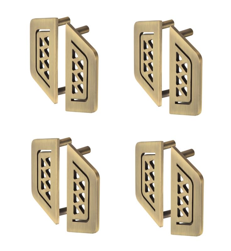 Image of COMPASS Stainless Steel 7 Star Cabinet Knobs, Drawer Pulls, Knobs for Dresser Drawers, Drawer Knobs Handle, Kitchen Knobs (Antique Finish) Pack of 8 pcs