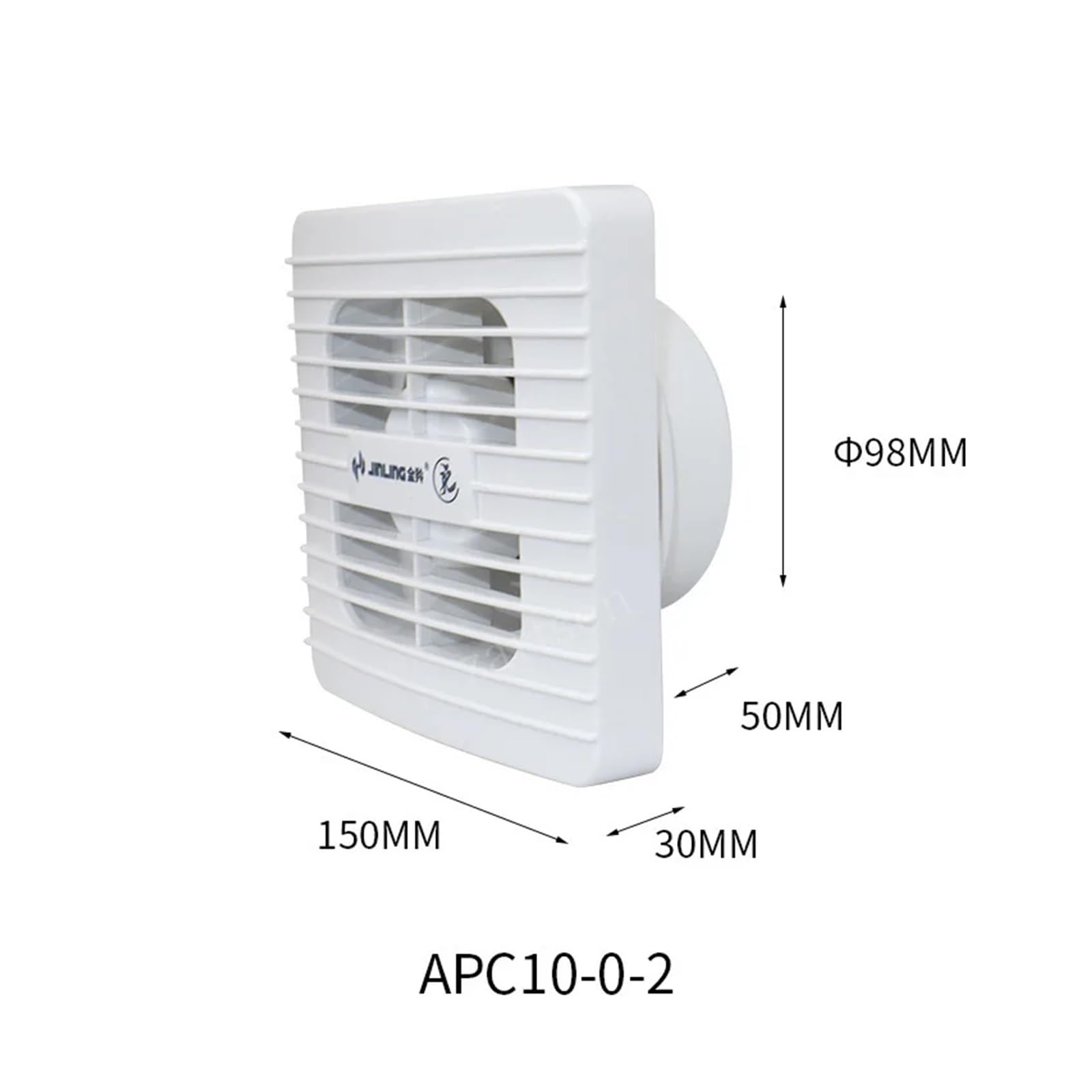 Ventola di Scarico, 4/6/8 Pollici Estrattore Elettrico Ventilatore Di Scarico Aria Ventilatore Bagno Cucina Wc Finestra Parete Tubo Condotto La Di Scarico In Linea(6inch)