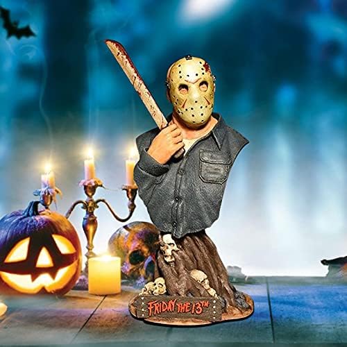 chenqian Horror Movie Gnomes Statues, Nightmare Statue Resin Figurines Murderers Michael Myers Fre-ddy Jason Halloween Hand Painted Resin Figurines For Tabletop Ornament Decoration