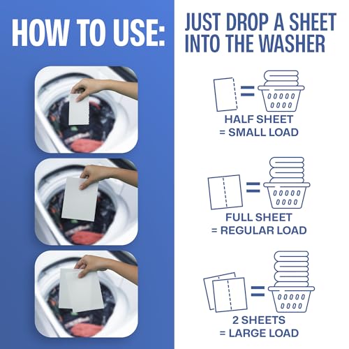 Image of Sudstainables Fabric Softener Sheets for Washer, Fresh Linen, 60 Loads | Softens fabrics, reduces static cling and wrinkles, compatible with all washing machines and dryers.