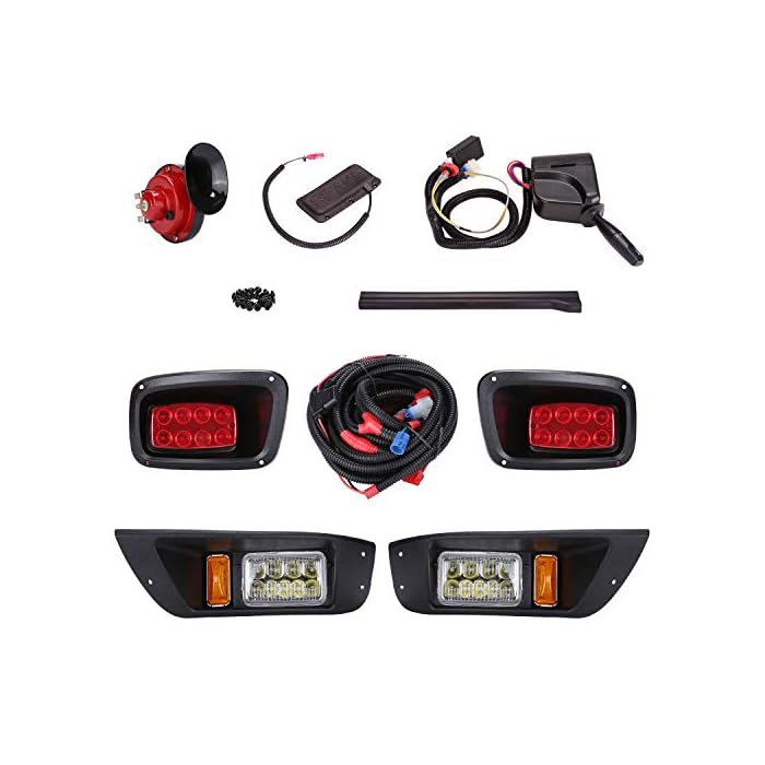 Buy 10L0L Golf Cart Led Headlight and Tail Light Kit for 19962013 EZGO