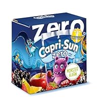 Capri-Sun Monster Alarm Juice Drink Multipack (4 x 200ml) Made with Real Fruit Juice - Apple, Blackcurrant & Cherry - No Artificial Ingredients - Vegan, Gluten Free