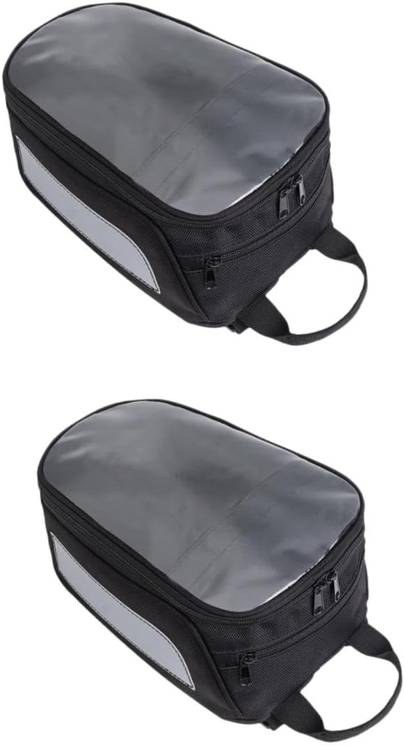 Cabilock 2pcs Bag Motorcycle Bike Waterproof Carrier Cycling Bag Black