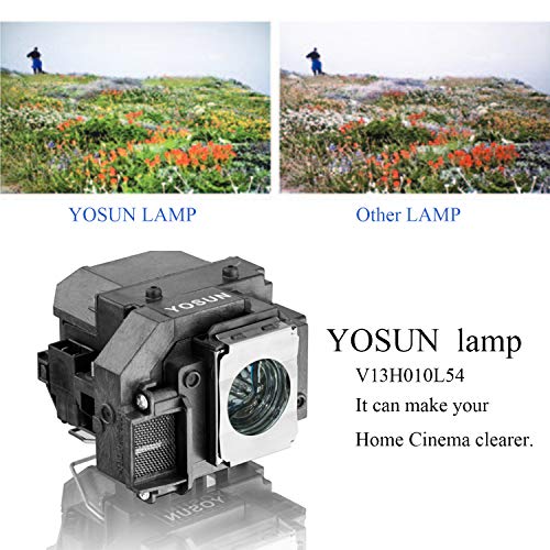 Yosun V13H010L54 V13H010L58 Projector Lamp For Epson Elplp54 Elplp58 Powerlite Home Cinema 705Hd Ex31 Ex51 Ex71 Eb-S7 Eb-X7 Eb-S8 Ex5200 Ex7200 Ex3200 S10+ Replacement Projector Lamp Bulb With Housing #TOP1
