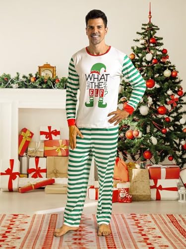 Christmas Family Matching Pajamas - Couples Elf Set for Holiday Party2